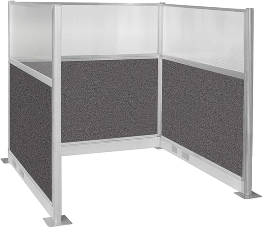 Versare Pre-Configured Hush Panel Electric Cubicle | Workstation Divider Walls | Cubicle Privacy Panels | Office Partition Walls