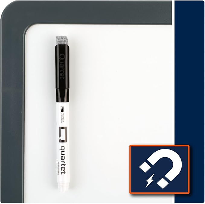 Quartet Dry Erase Markers, Fine Tip White Board Dry Erase Markers with DryGuard Ink Protection, Office Essentials, Black, 36 Pack (Q120Z01-R)
