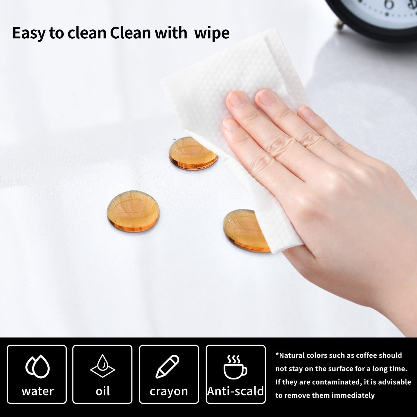 Clear Desk Mat, Non-Slip PVC Desk Protector Mat with Round Edge, Heat Resistant & Waterproof Clear Desk Writing Mat for Home and Office (39.4''*19.7'')