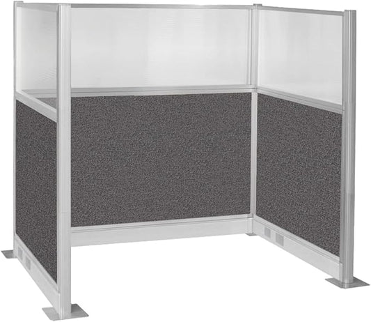 Versare Pre-Configured Hush Panel Electric Cubicle | Workstation Divider Walls | Cubicle Privacy Panels | Office Partition Walls