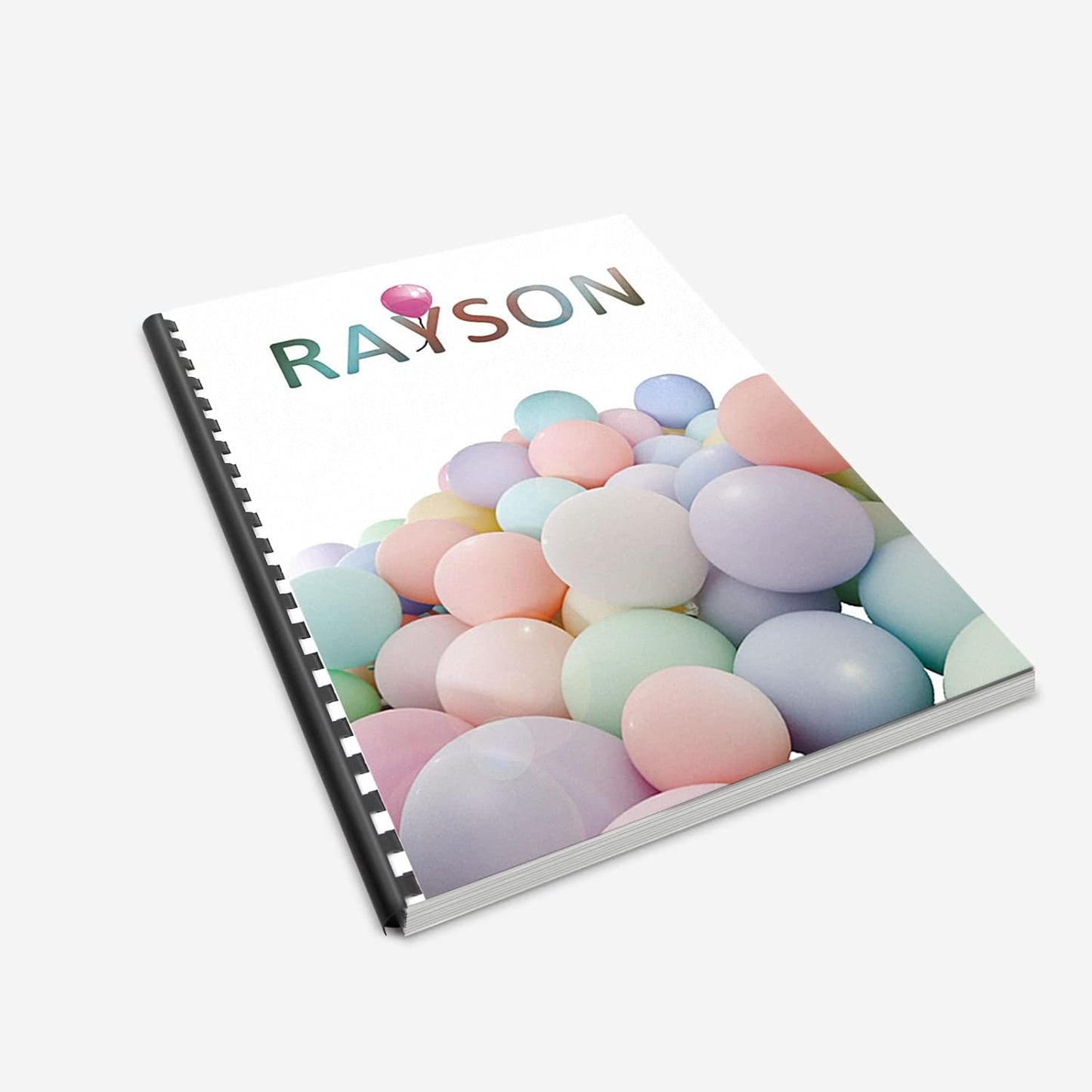 Rayson CR6BK-10305638 Plastic Binding Combs 20-Sheets Capacity, 1/4" Black Comb Binding Spines, 19-Ring, Max. Binding Letter Size Paper (8.5"×11") Box of 100