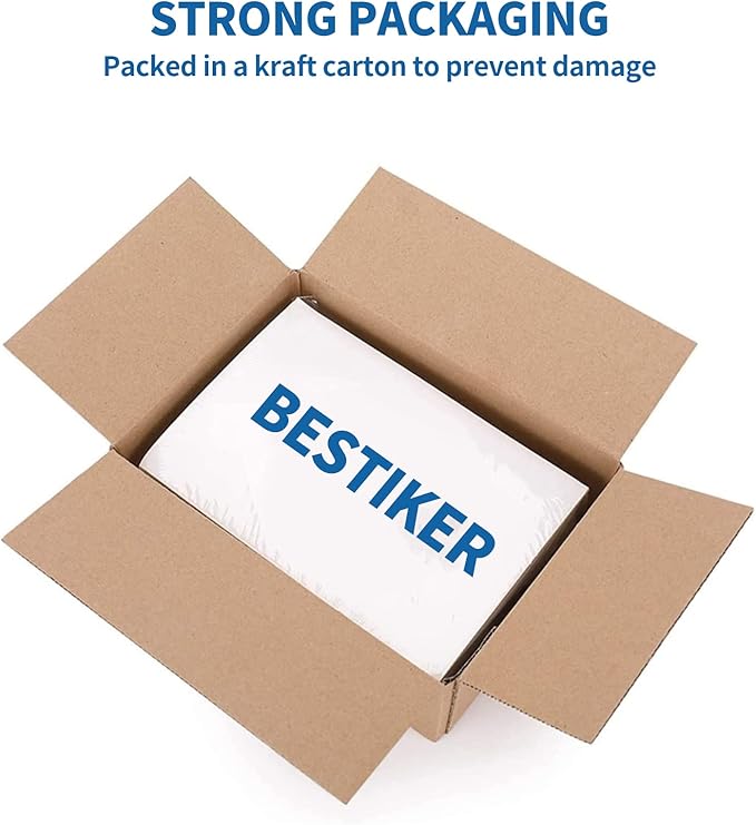 Half Sheet Shipping Labels - 8000 Counts, 8.5” x 5.5” Self Adhesive Shipping Label White Internet Mailing Labels 2 Per Page, Laser & Inkjet Printer Compatible [4000 Sheets 8.5” x 11”]