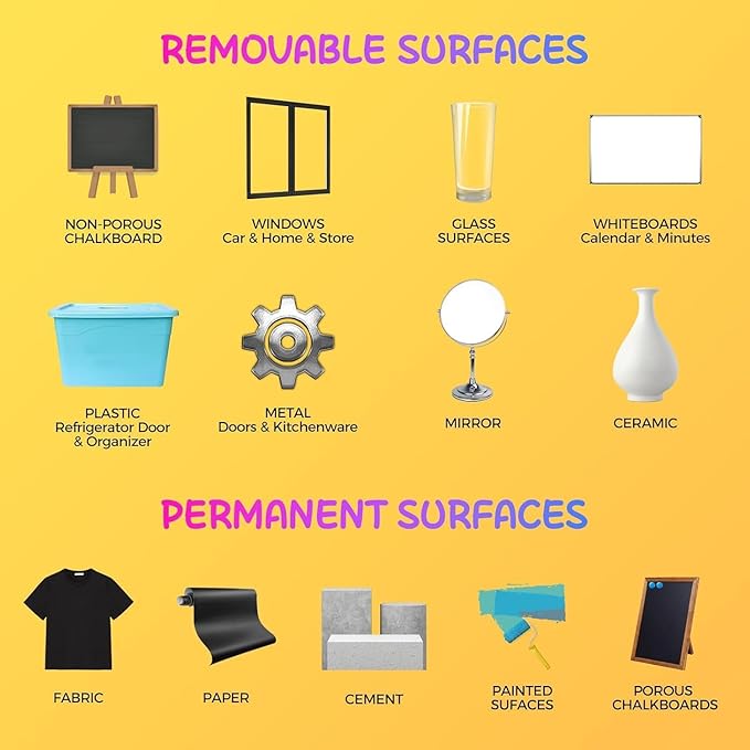 SFAIH 10 Pastel Liquid Chalk Markers [1s Wet Wipe] - No Residue, 6mm Chalkboard Markers for Blackboard, Calendar, Windows, Glass, Zero Dust, Non-Toxic, Chalk for Kids, School Teacher Must Haves