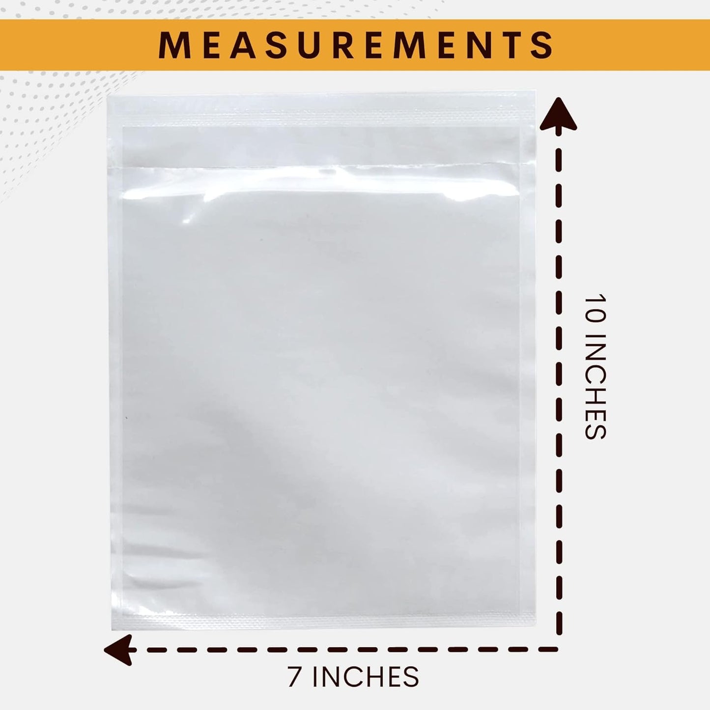 200 Pack 7"x10" Shipping Label Sleeves – Clear Self-Adhesive Packing Slip Pouches, Waterproof Packing List Envelopes – Ideal for Shipping Documents, Mailing Labels, Invoices & Packing Slips