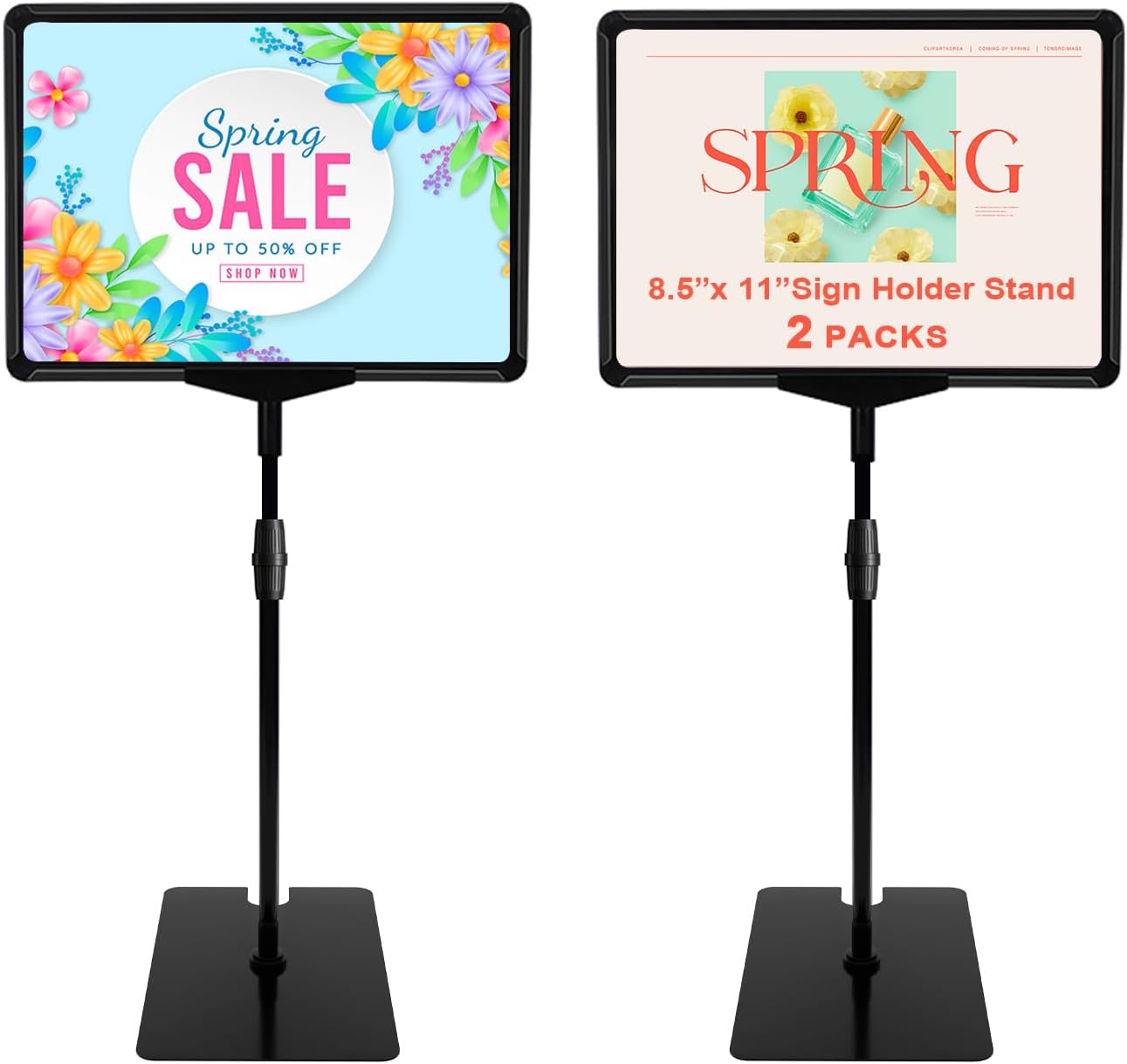 Sign Holder Stand,Sign Stand for Display,Adjustable Sign Holders For Table Top，Table Sign Holders 8.5 x 11