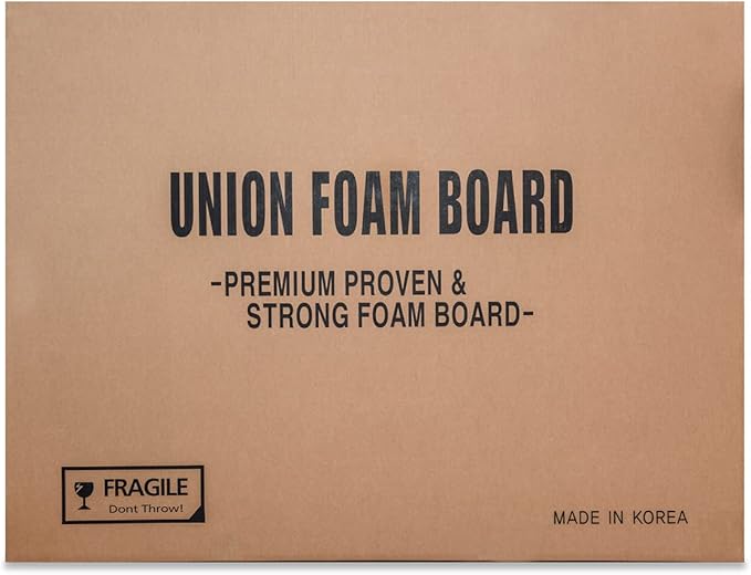 Union Strong Foam Board 24X36 3/16" 10-Pack : Matte Finish High-Density Professional Use, Suitable for Presentations, Signboards, Arts and Crafts, Framing, Display (White, 24 x 36 x 3/16")