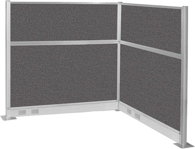 Versare Pre-Configured Hush Panel Electric Cubicle | Workstation Divider Walls | Cubicle Privacy Panels | Office Partition Walls