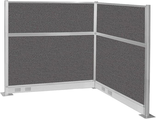 Versare Pre-Configured Hush Panel Electric Cubicle | Workstation Divider Walls | Cubicle Privacy Panels | Office Partition Walls