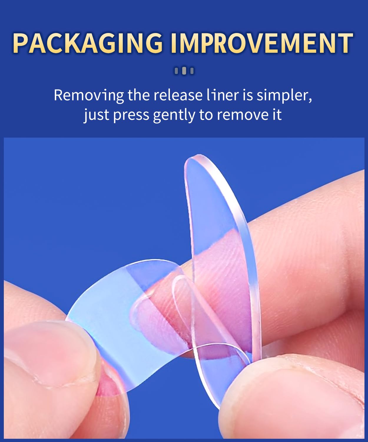 Nano Double Sided Adhesive Pads Strong Sticky Dots & Residue-Free, Mounting Tape Heavy Duty Hang Picture Decor Poster Map, Clear Large Dots Tape Removable, 180 Pcs 1.38x0.6 in