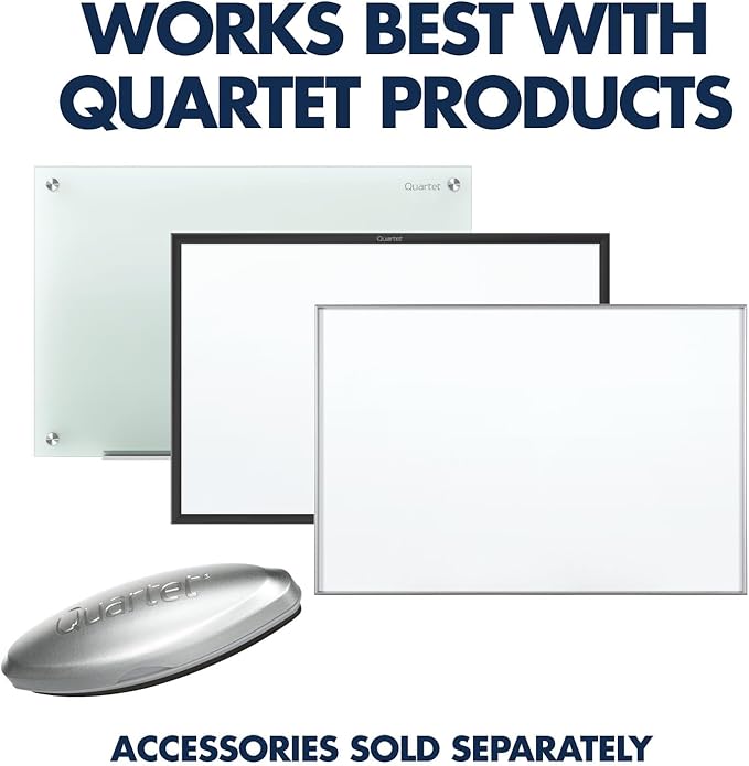 Quartet Dry Erase Markers, Whiteboard Markers, Chisel Tip, Bold Color, EnduraGlide, White Board Dry Erase Pens, Assorted Colors, 12 Pack (5001-20MA)