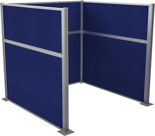 Versare Hush Panel Cubicle Kit | Workstation Partition Walls | Sound Dampening Cubicle Walls | Partitions for Desks