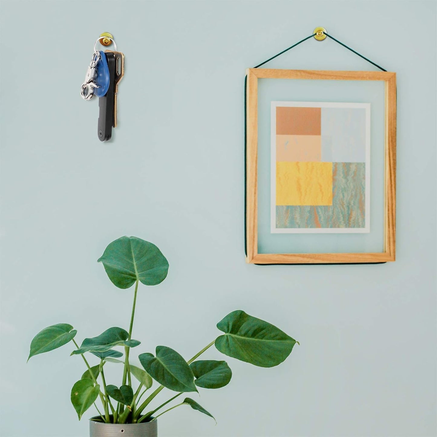 Push Pins Picture Hangers Double Headed Thumb Tacks Wall Hooks for Wall Hangings Picture Hangers Nails Small Photo Hanging Hook Pins for Home Office Photo Decor(Gold,50 Pieces)