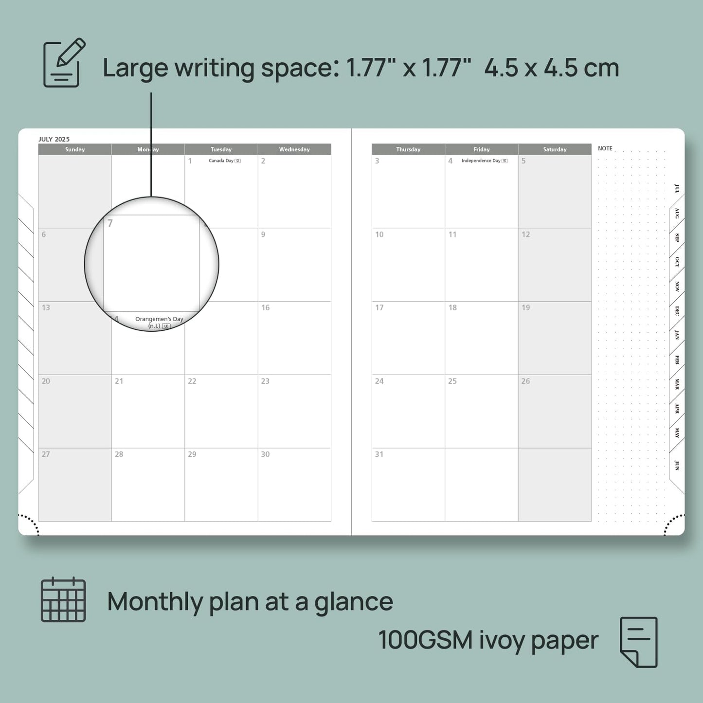 POPRUN Planner 2025-2026 (Large - 8.5'' x 10.5'') Academic Weekly Calendar (July 2025 - June 2026) with Hourly Time Slots, Monthly Tabs, 100GSM Thick Papers, Leather Soft Cover - Burgundy Red