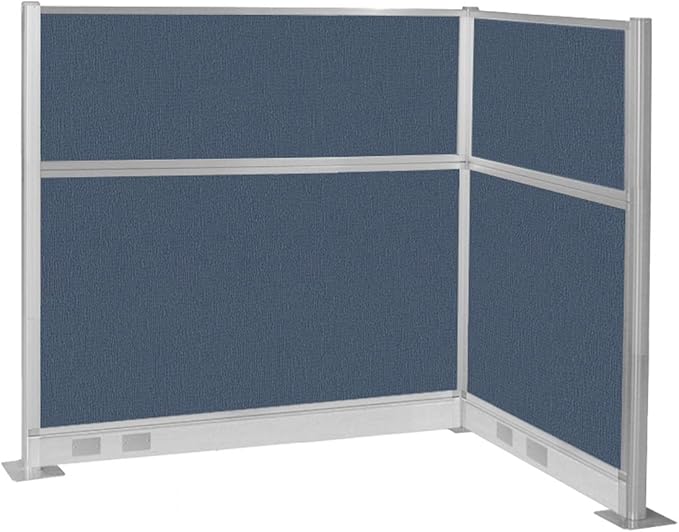 Versare Pre-Configured Hush Panel Electric Cubicle | Workstation Divider Walls | Cubicle Privacy Panels | Office Partition Walls