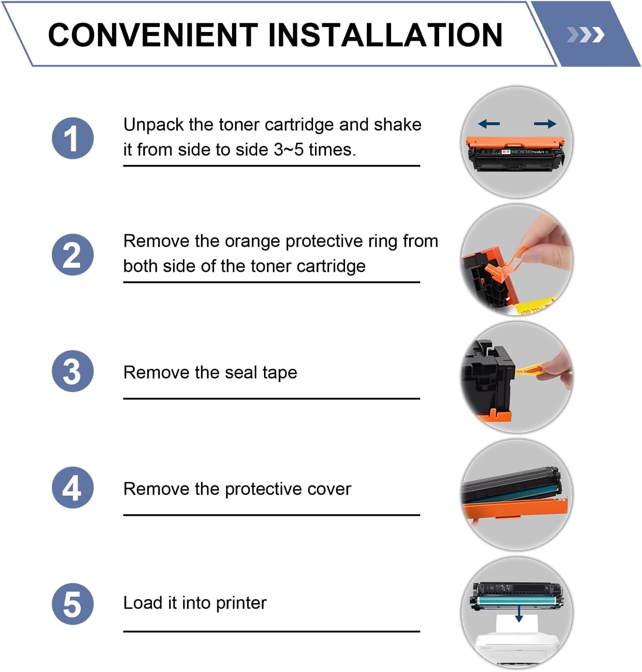 213A Black Toner Cartridge W2130A(with Chip) Compatible with 213A Toner Cartridges for Enterprise 5700dn 6700dn 6701dn, MFP 5800 6800, Flow MFP 5800 6800(1Pack, Black)