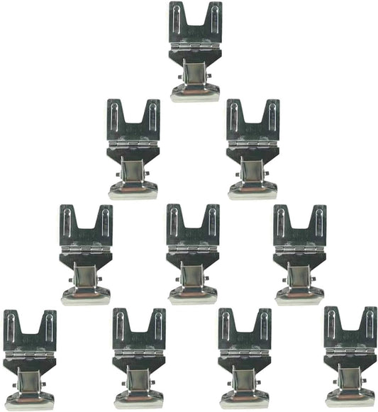 Metal POP Clip Sign Stand Holder, Bread Store Price Tag Card Holder, Advertising Display Clip Holder (Silver, 10Pack)