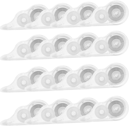 16 Pcs 39.4 Ft Clear Correction Tape, White Wrong Out Tape Roller Bulk for Noting, Teacher Supplies, School, Office