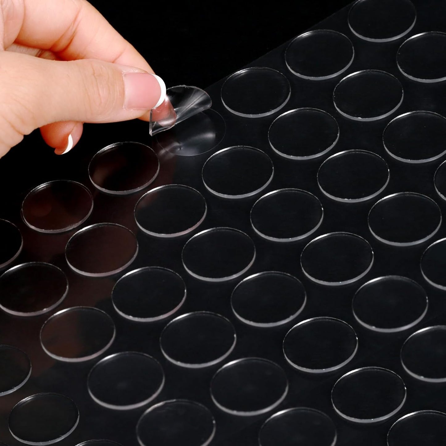 350 Pcs (0.79 Inch Diameter) 20mm Double Sided Adhesive Glue Round Dots Stickers Removable Clear Sticky Tack Putty Waterproof for Balloon, Crafts, Art Decoration
