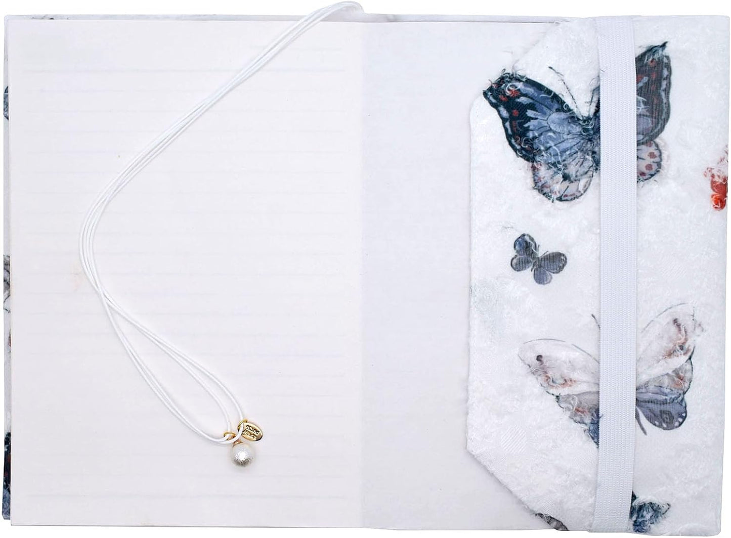 BLBMH A5 Book Covers for Paperbacks Book Cover for Privacy Fit for 5.5x8.3 inch Adjustable Book Sleeve Cover for A5 Diary Books Fabric Softcover Protector for Notebook - Butterfly A