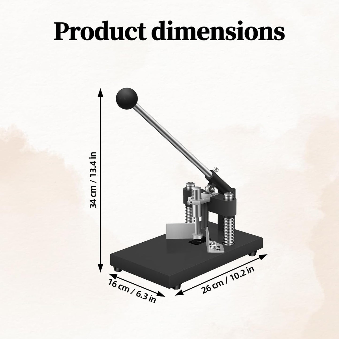 Corner Rounder Cutter Machine, R6mm R10mm 1.2”/ 30mm Thickness Card Paper Corner Punch, Heavy Duty Steel Metal Commercial Corner Rounder Punch with Paper Holding Device for Office School Business