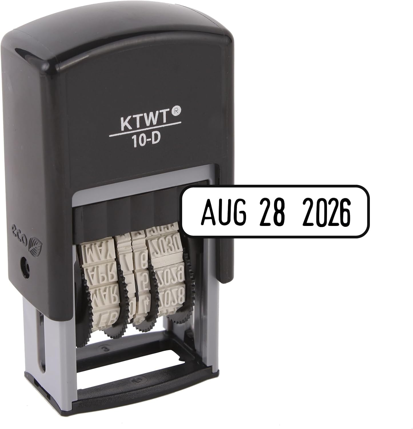 Date Stamp, Self-Inking Date Stamps, US Format MMM-DD-YYYY, Black Impression – 3/4" x 1", Self-Inking Date Stamp for Marking Office documents, Legal Papers, Bills, Mail, Teachers Correcting Homework