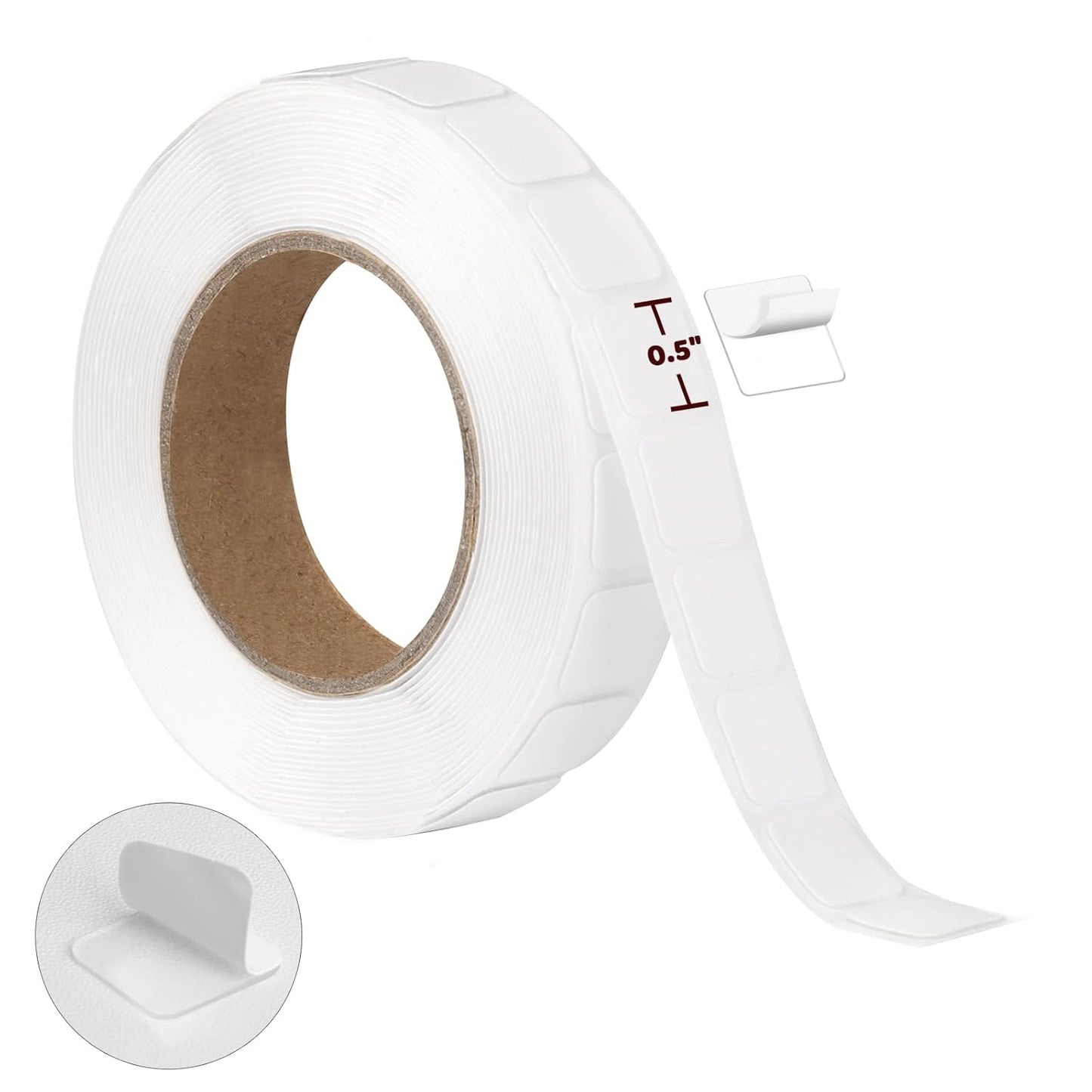 315 PCS Nano Tape Double Sided Squares 0.5" Nano Tape Precut Adhesive Glue Points Double Sided Mounting Putty Picture Hanging Adhesive Dots for Balloon Poster Walls Hanging Removable(Tape)