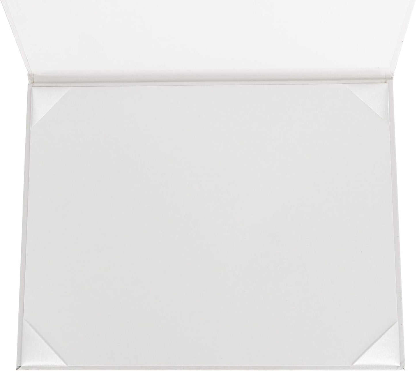GraduationMall 8.5"x11" Smooth Padded Diploma Cover Certificate Holder White,1-Pack