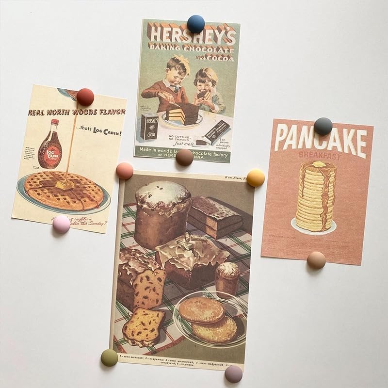 24PCS Strong Fridge Magnets, Colorful Decorative Matte Refrigerator Magnets, Cute Classroom Whiteboard Magnets, for Office Classroom Cabinets and Dishwasher