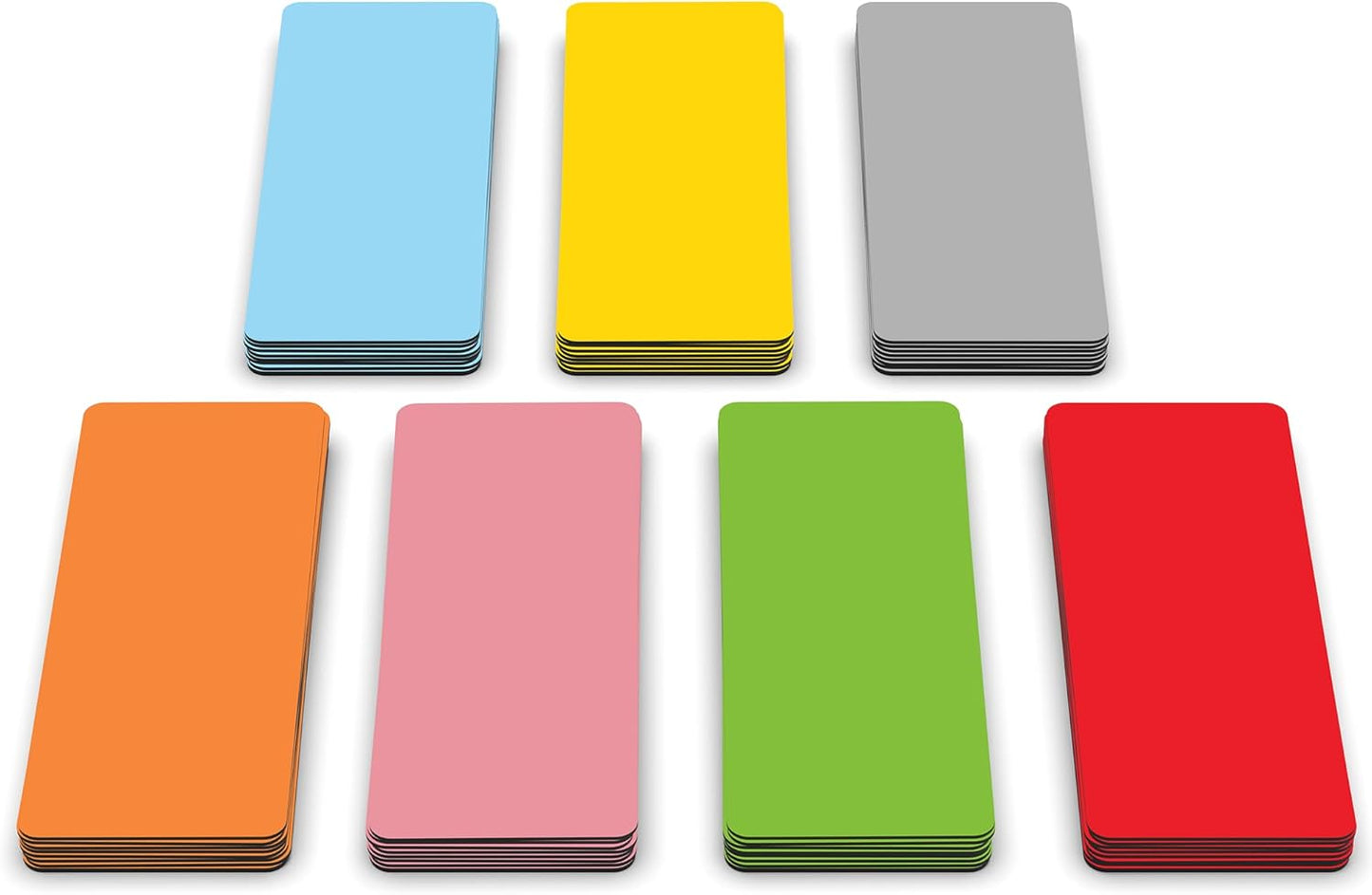 Dry Erase Magnetic Labels 2.8 x 1.2 in, Solid Colors, Dry Erase Magnets, 60-Pack, Colored Erasable Write-On All-Purpose Labels, for Office, Education, Home, Whiteboard