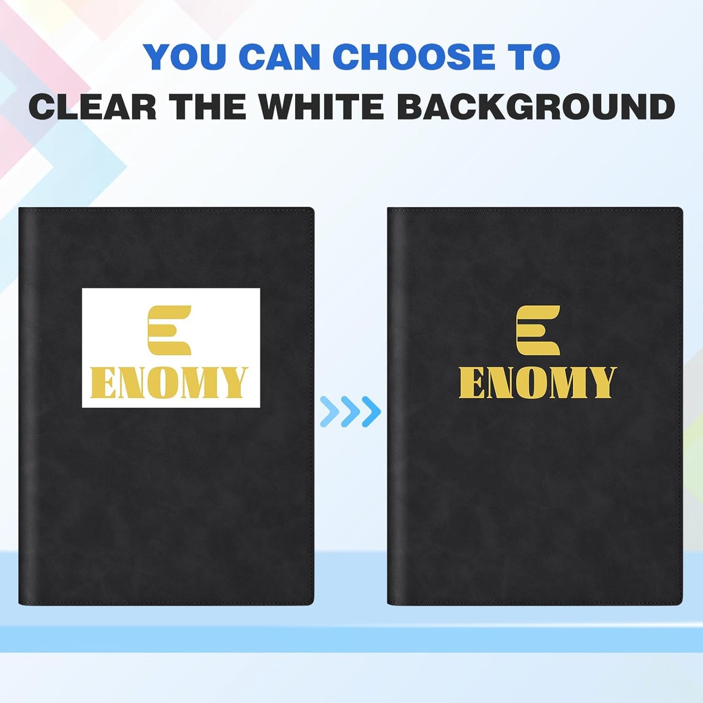 Personalized Padfolio Folder, Leather Custom Portfolio for Men & Women Resumes Office Business, A4 Portfolio Binder for Office College Resumes (Brown)