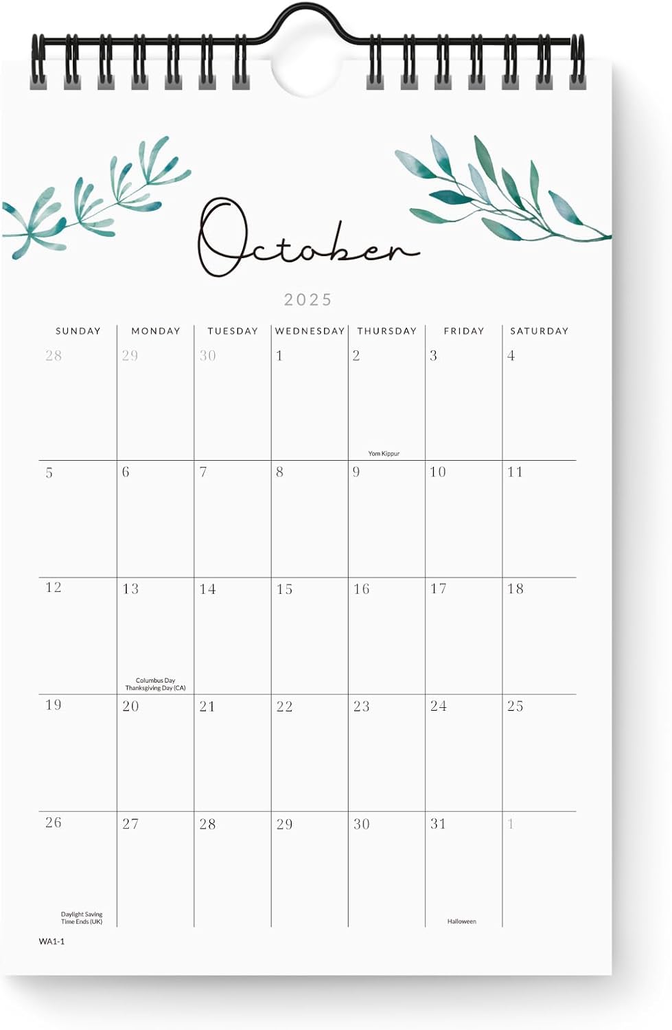 Jotsome Small Calendar 2025-2026, Mini Calendar From Now to December 2026 6"x9", Aesthetic Calendar Wall Decoration in Home and Office for Easy Organizing