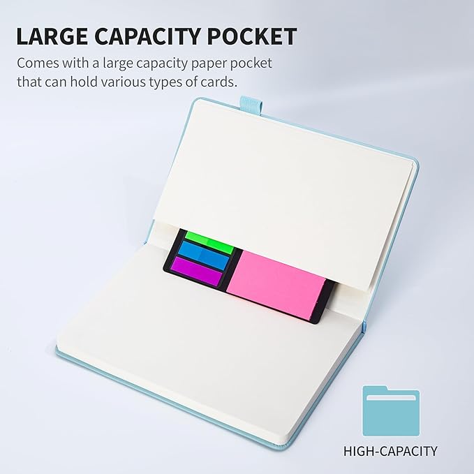 KaiRuiYing 3 Pack Lined Journal Notebooks for Work, 160 Pages, 5.5"x8.6", Hardcover, Colorful A5 Medium College Ruled, Journaling Notebooks for Notes-Taking, Fits for Office School Home