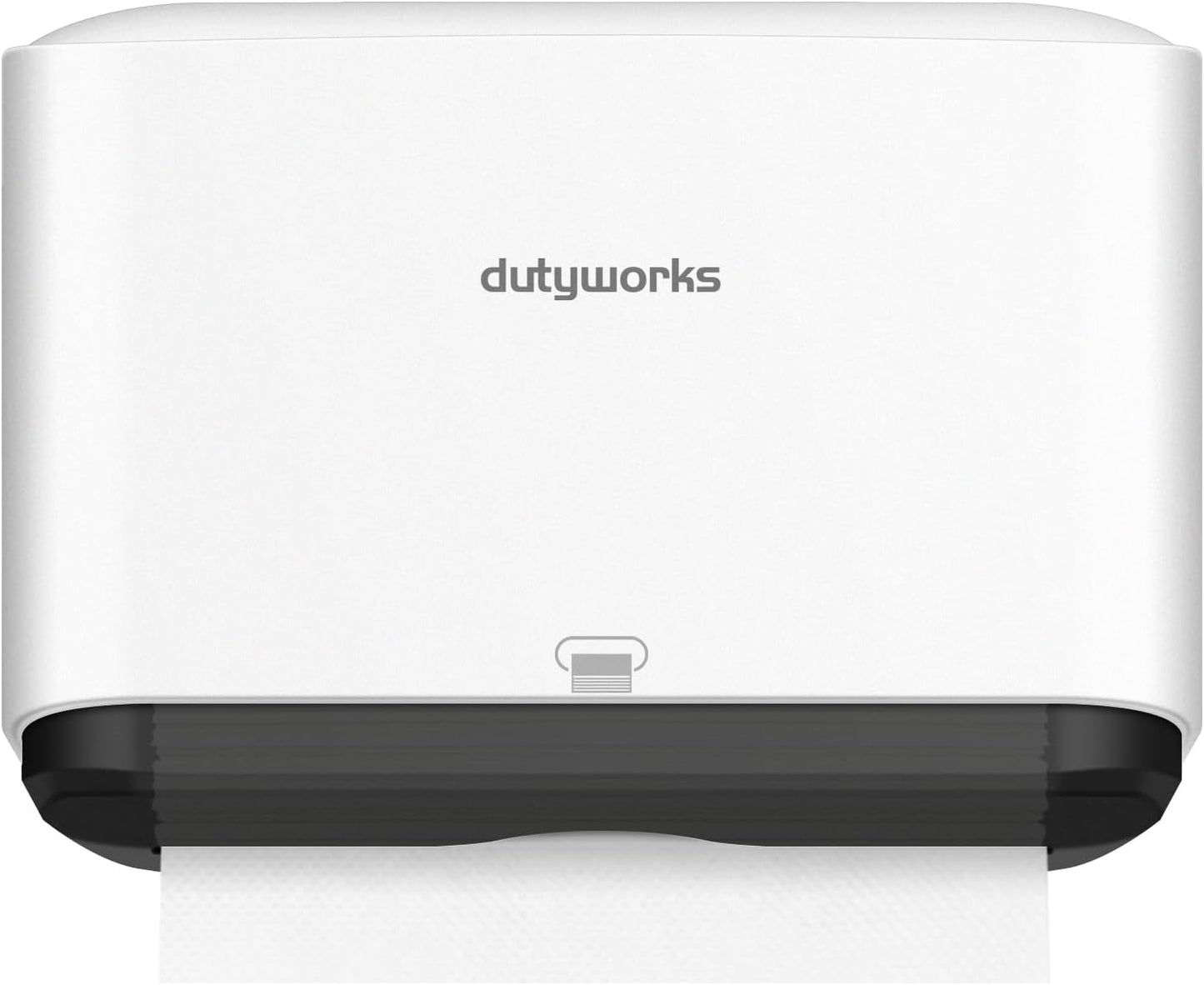 Paper Towel Dispenser Wall Mount, Multifold Paper Towel Holder Adhesive Hand Towel Dispenser for Bathroom Kitchen Commercial, White