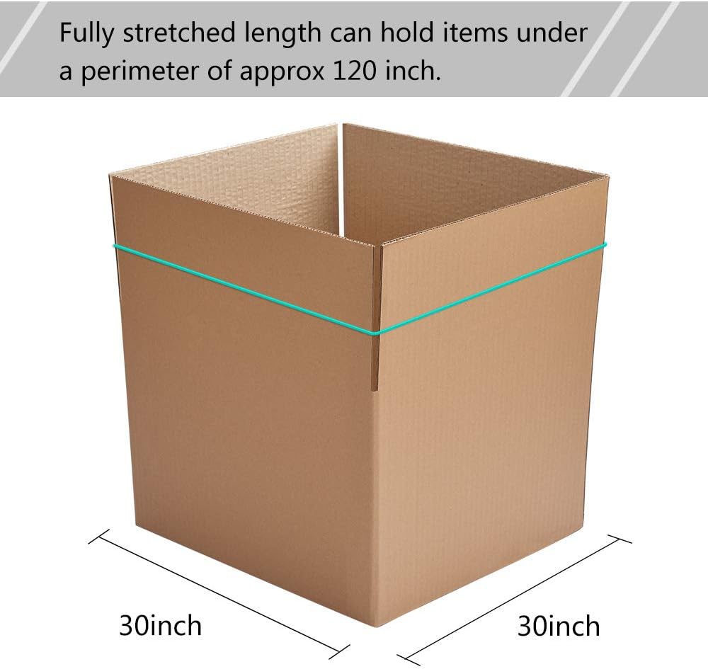 Coopay 12 Inches Extra Large Rubber Bands, 30 Pieces Heavy Duty Trash Can Band Bulk, Strong Elastic for Office Supply School Home, Garbage Cans, File Folders (Multicolored)