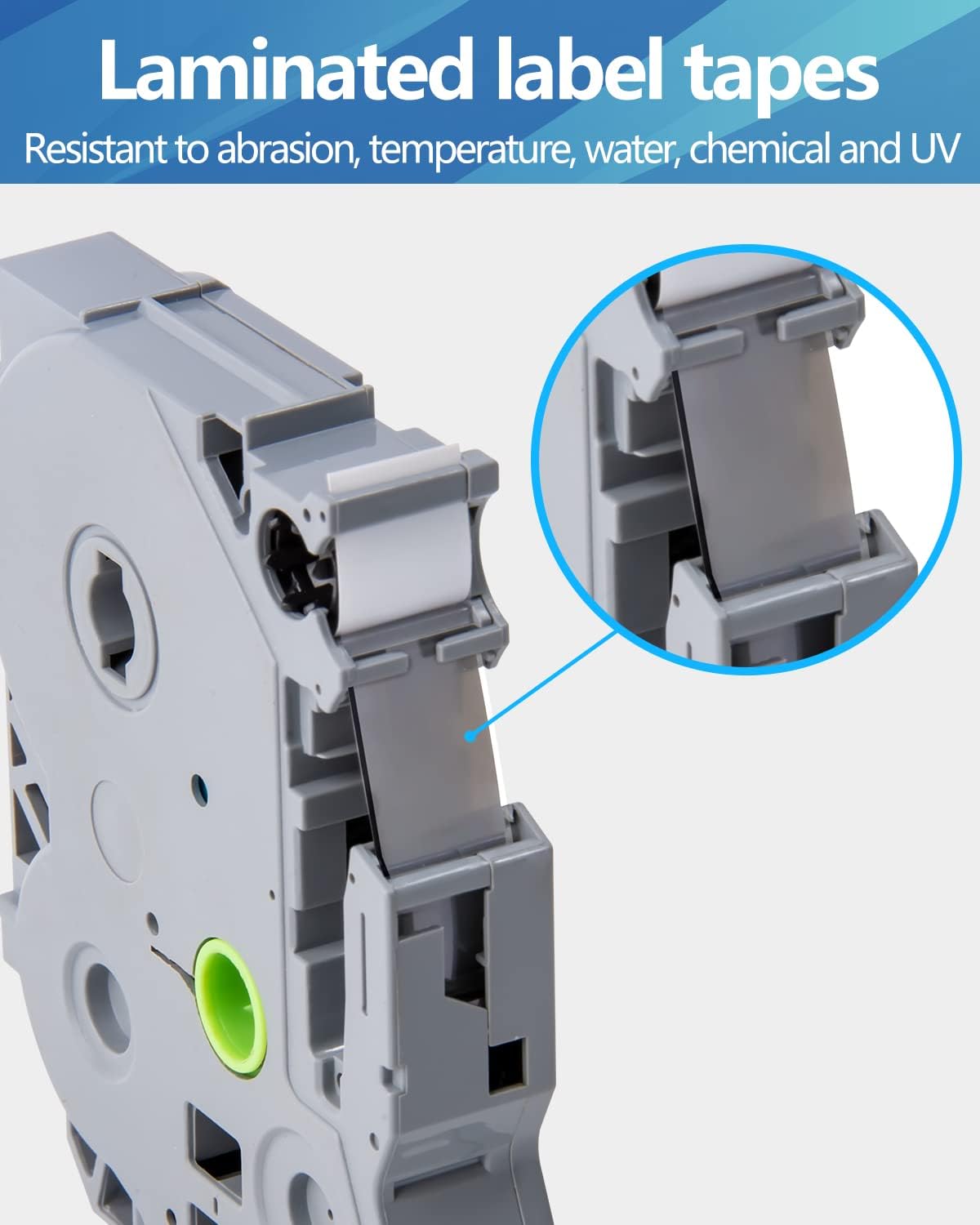 Weemay 3 Pack TZe-221 Compatible for Brother P-Touch Label Tape 9mm 0.35 Laminated White TZe TZ Tape TZ-221 TZ221 TZe221 3/8 Label for PTouch PTD210 PTD220 PTH110BP PTD410 PTD600 Printer