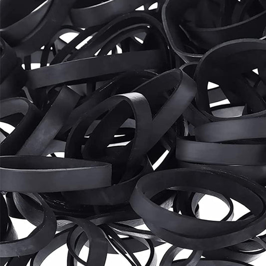 Tactical Rubber Band Black - Heavy Duty UV Heat Cold Resistant Thick Strong Elastic Rubber Bands Outdoor Hiking Backpacking Survival Camping Biking Fixed Item (#64)