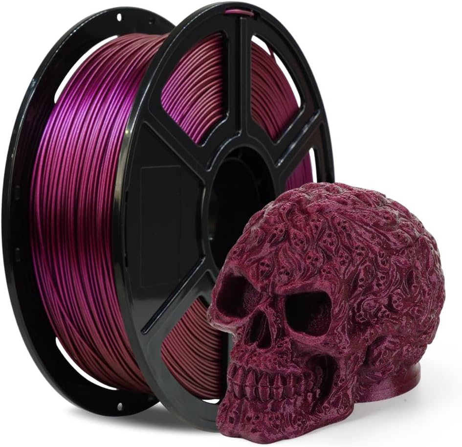 FLASHFORGE Chameleon Rapid PLA Filament 1.75mm Abyssal Rede, PLA Color Shift High Flow Speedy 3D Printer Filament, Max 500mm/s Fast Printing, Display Shimmering Effects from Various Angles and Light