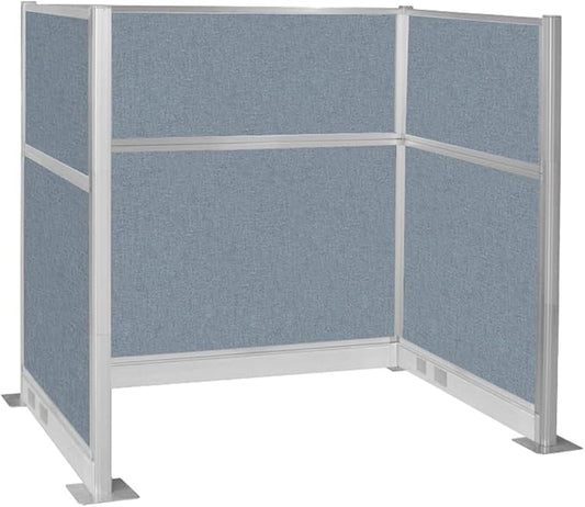 Versare Pre-Configured Hush Panel Electric Cubicle | Workstation Divider Walls | Cubicle Privacy Panels | Office Partition Walls