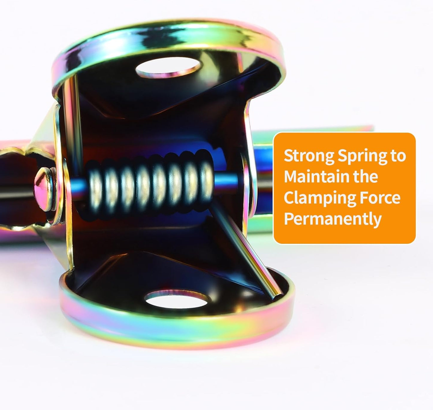 SIAMESE Bulldog Clips, 8 Pcs Binder Clips for Office & Kitchen, Multi-Purpose Binder and Food Bag Clamps for Sealing, Storage, Hanging (Rainbow Colors)