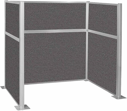 Versare Hush Panel Cubicle Kit | Workstation Partition Walls | Sound Dampening Cubicle Walls | Partitions for Desks