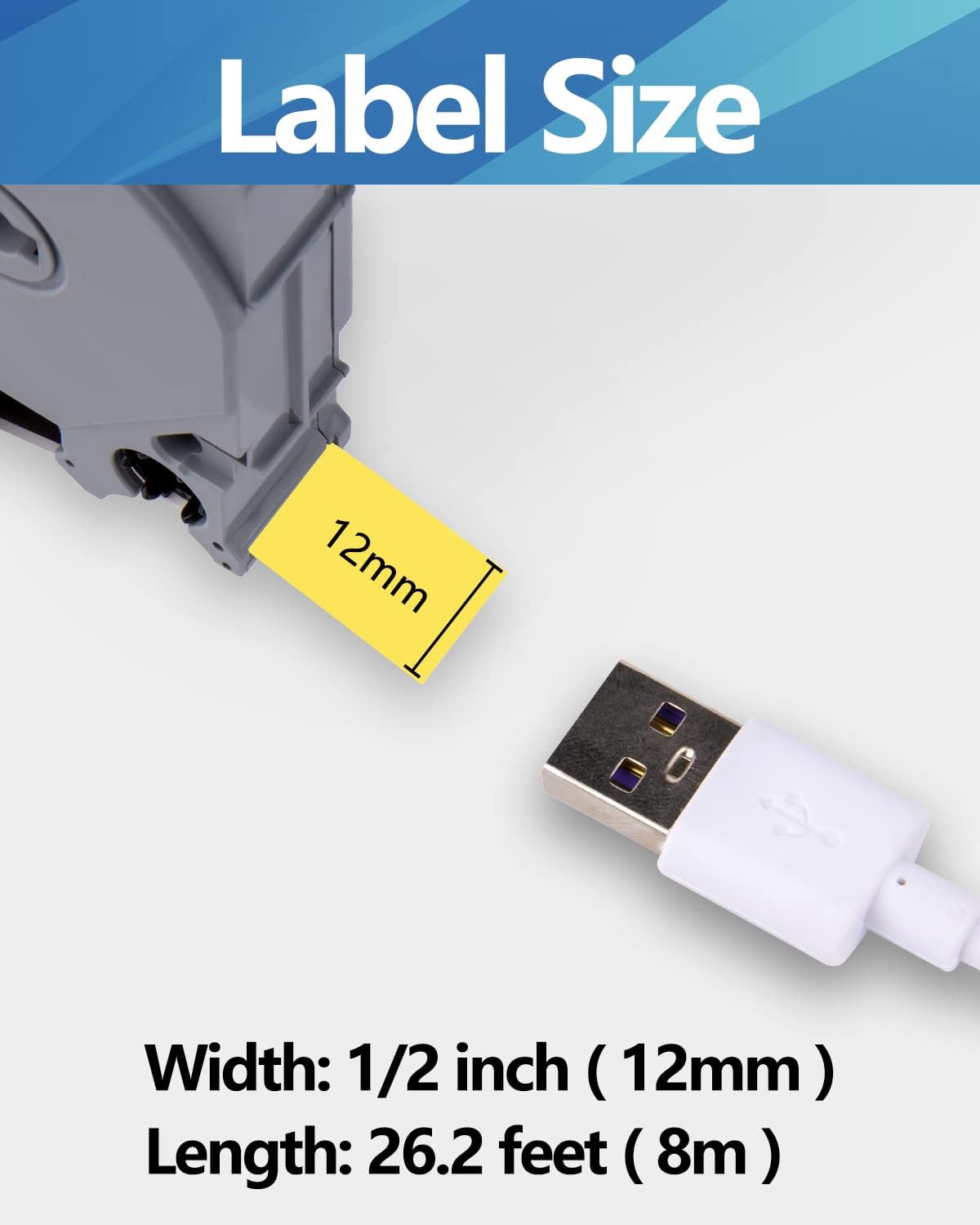 Weemay 3 Pack TZe-631 Compatible for Brother P-Touch Label Tape 12mm 0.47 Black on Yellow TZe TZ Tape TZ-631 TZ631 TZe631 for PTD210 PTD220 PTH110BP PTD410 PTD600 Printer, 0.47" x 26.2'