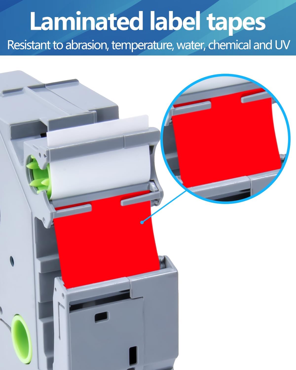 Weemay 3 Pack TZe252 24mm Red on White Laminated Label Tape Compatible with Brother Label Maker Tape TZe-252 TZe 252 TZ-252 TZ252 for PTouch PT-E500 PT-D600 PT-P750W PT-P900W Printer, 1 in x 26.2 ft