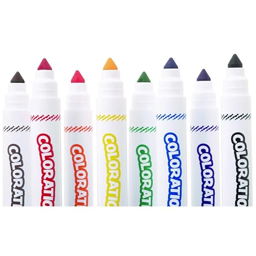 Colorations Washable Chubby Markers (Pack of 200), Classic Colors, Washable Bulk Markers, Classroom, For Kids, Preschool