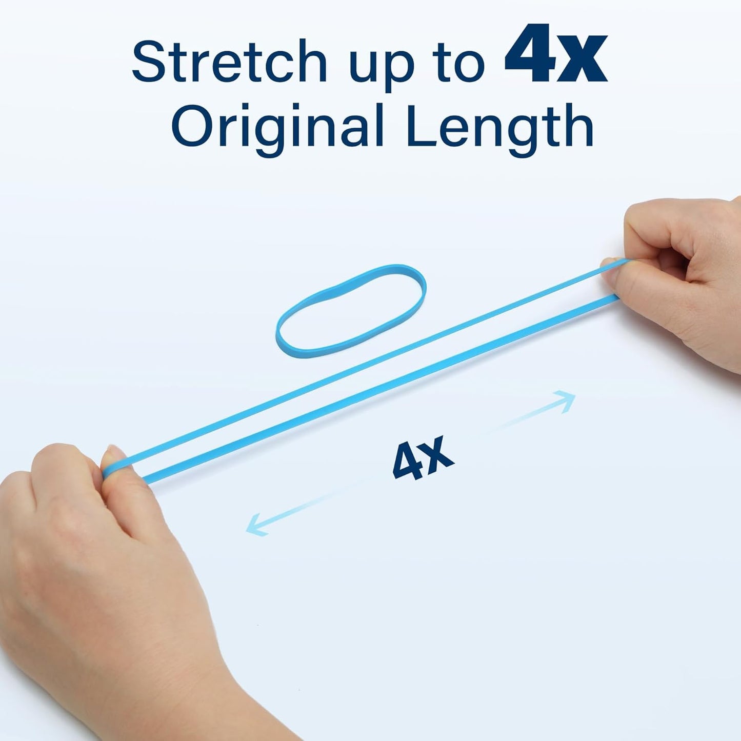 LotFancy Rubber Bands, Size 64 (3-1/2" x 1/4"), 0.5 lb Approx 130 Pcs Thick Heavy Duty Colored Rubber Bands for Office Supplies