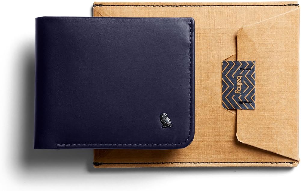 Bellroy Hide & Seek Wallet (Slim Leather Bifold Design, RFID Protected, Holds 5-12 Cards, Coin Pouch, Flat Note Section, Hidden Pocket)