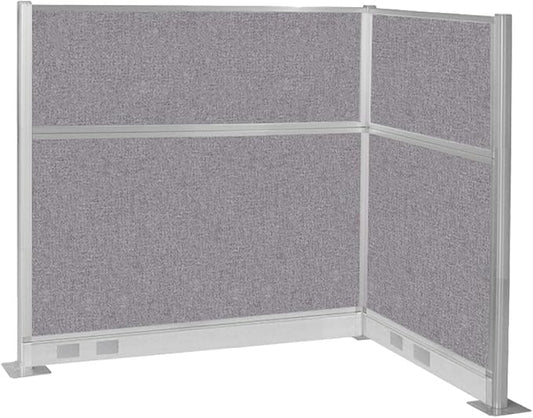Versare Pre-Configured Hush Panel Electric Cubicle | Workstation Divider Walls | Cubicle Privacy Panels | Office Partition Walls
