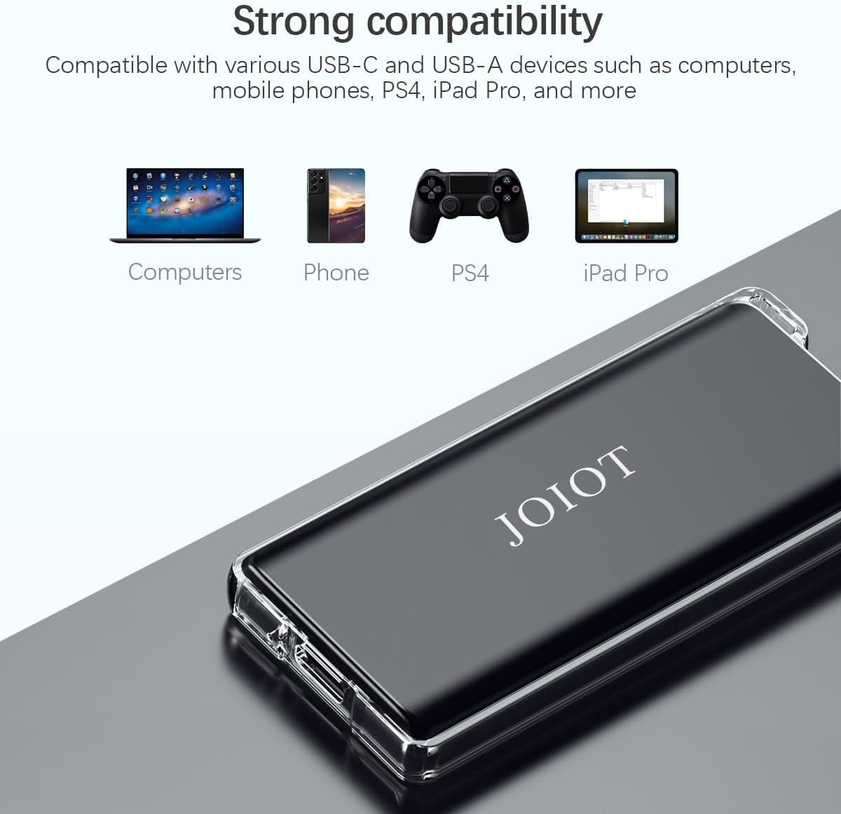 250GB SSD External Hard Drive,Up to 540MB/s,USB 3.1 Gen2,External Solid State Drive Compatible with PS4 / PS5 / Windows/Mac