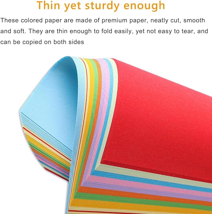 A4 Origami Paper Black 100 Sheets, 8.27×11.7 inch Double Sided Color Easy Fold Big Origami Paper A4 Colored Copy Papers Thin 70gsm for Beginners, DIY handwork Art and Craft Projects (210 x 297 mm)