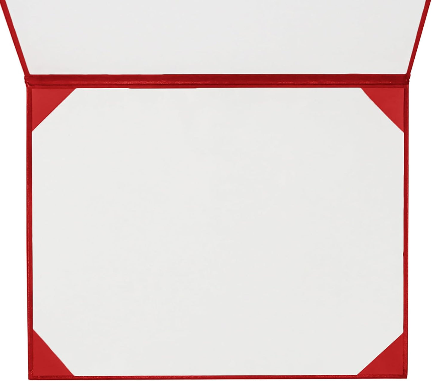 GraduationMall 8.5"x11" Smooth Padded Diploma Cover Certificate Holder Red,6-Packs