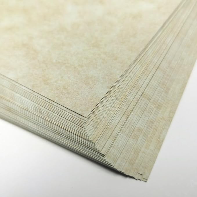 120 Sheets Parchment Paper for Certificates, 8.5" x 11", 100 GSM Double-Sided Stationery Paper for Resumes & Diplomas, Printer-Friendly (Ivory)